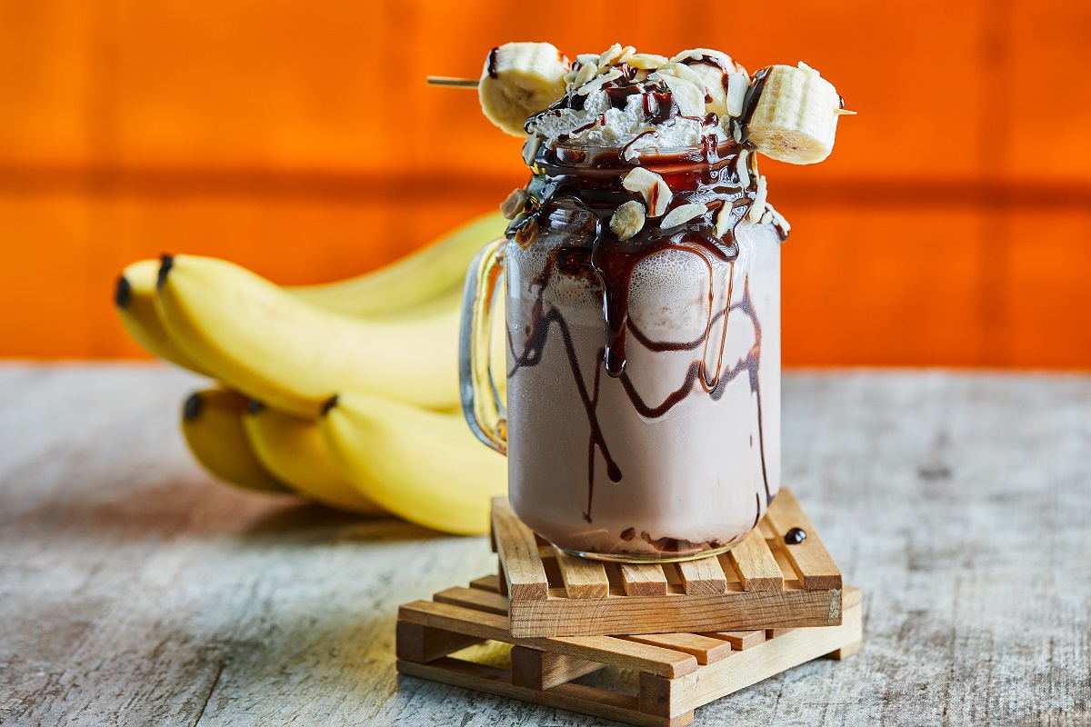 Banana-Cocoa Soy Smoothie