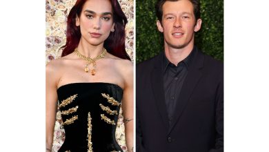 Dua Lipa and Callum Turner