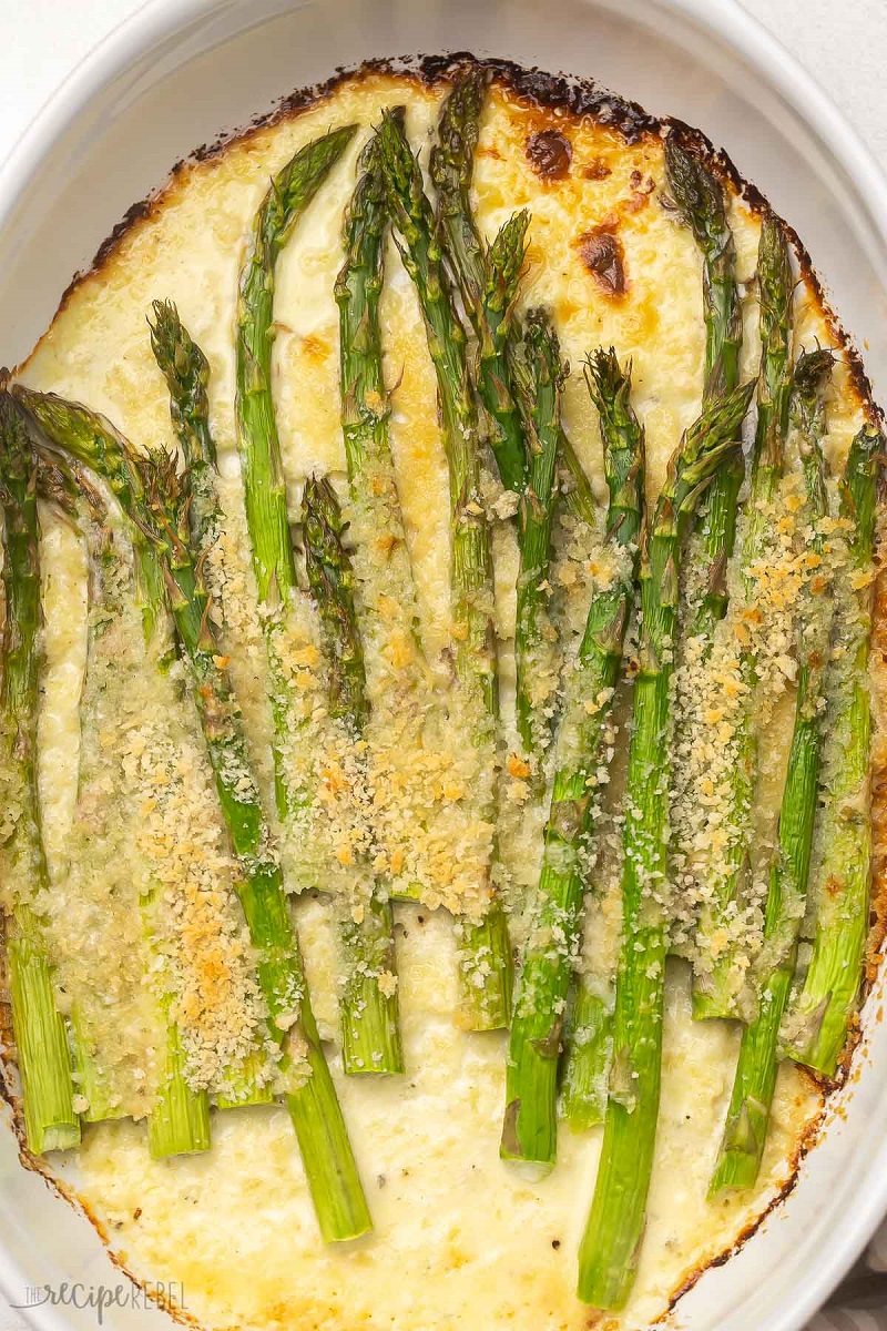 Alfredo Asparagus for Vegetarians1