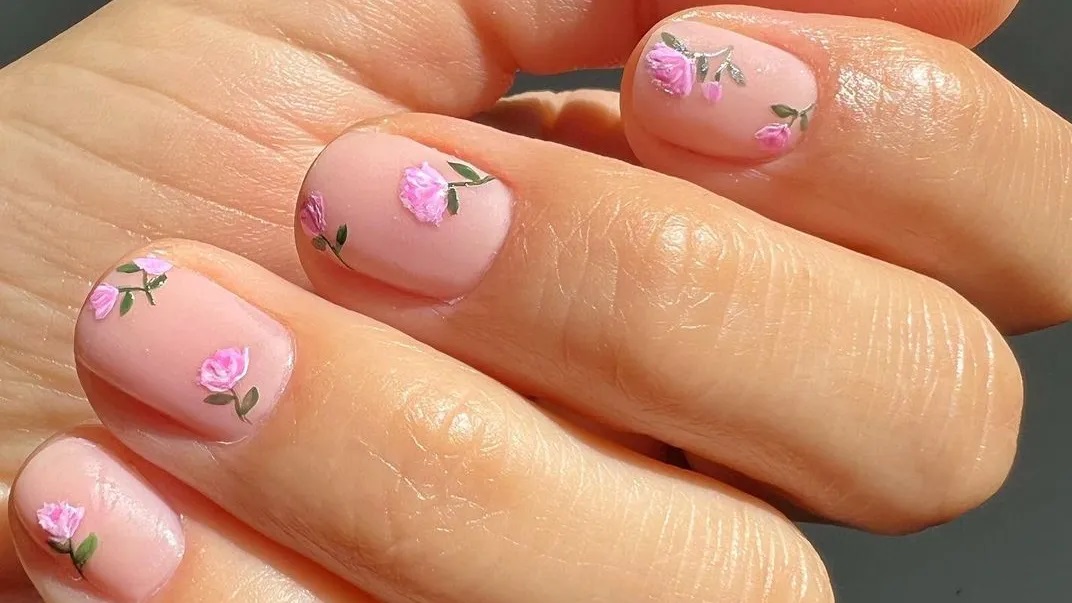 Flower nail design3