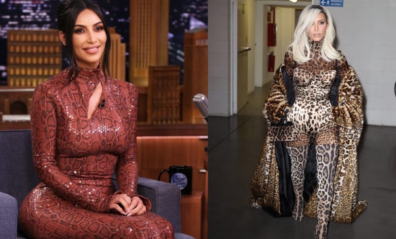 Kim Kardashian's animal print outfits