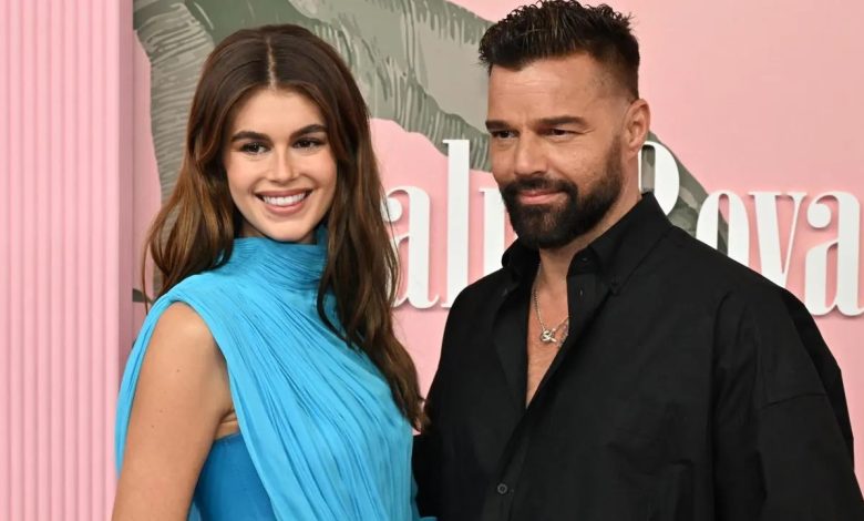 Ricky Martin and Kaia Gerber