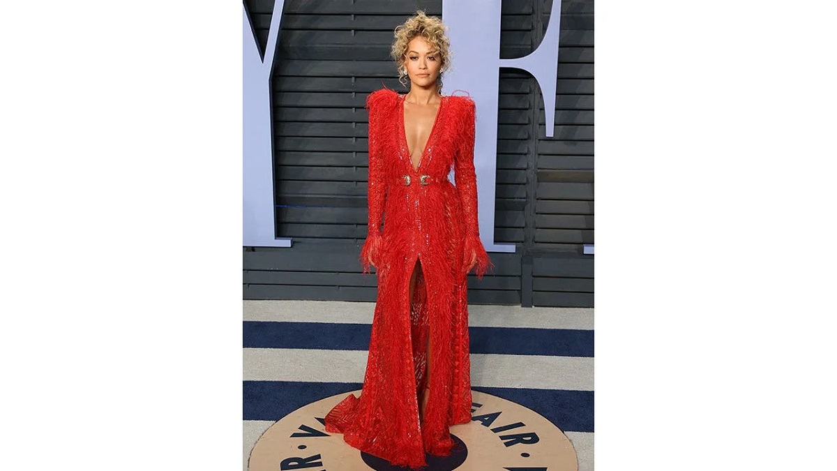 The best red dresses of celebrities- Rita Ora