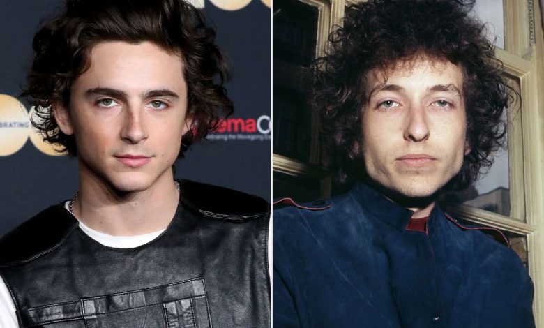 Timothée Chalamet as Bob Dylan