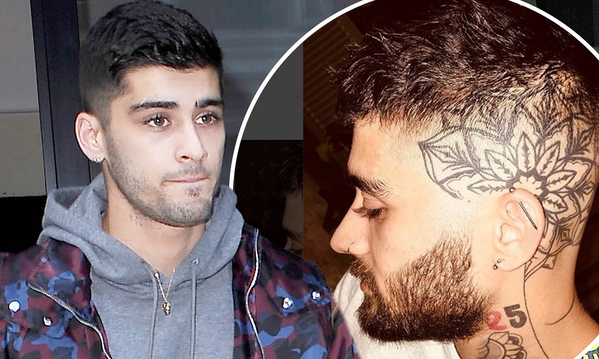 Zayn Malik's head tattoo2