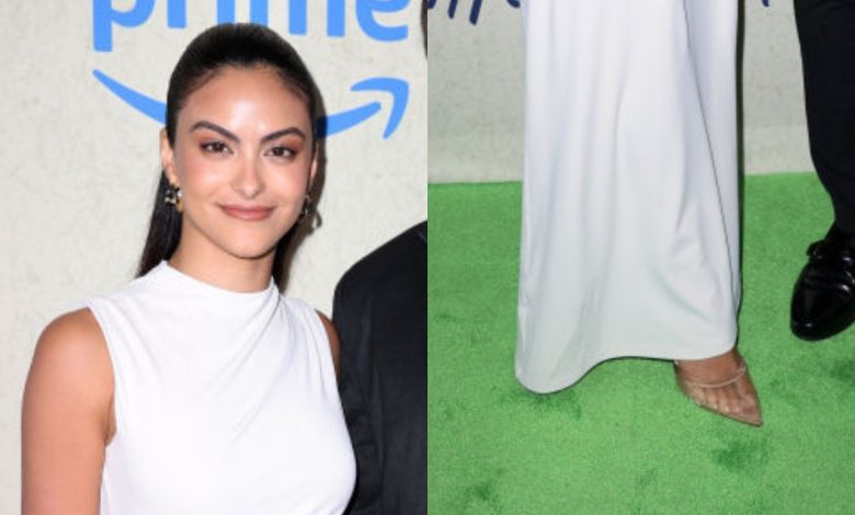 Camila Mendes shoes with special design and glass are like socks+photos