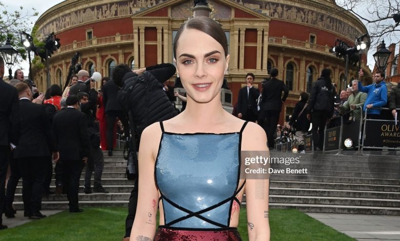 Cara Delevingne in Gucci Dress