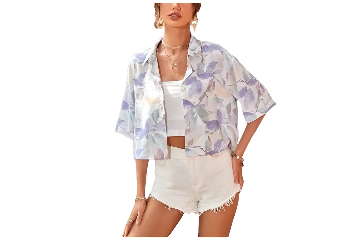 Floral summer blouse