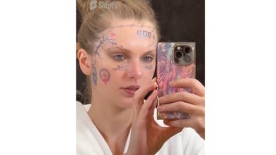 Taylor Swift face tattoo