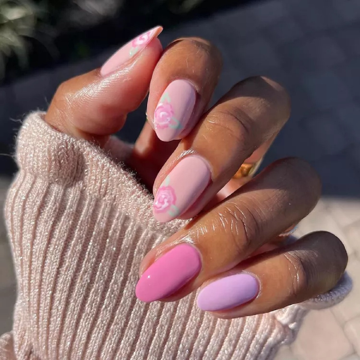 The best pink nail designs4