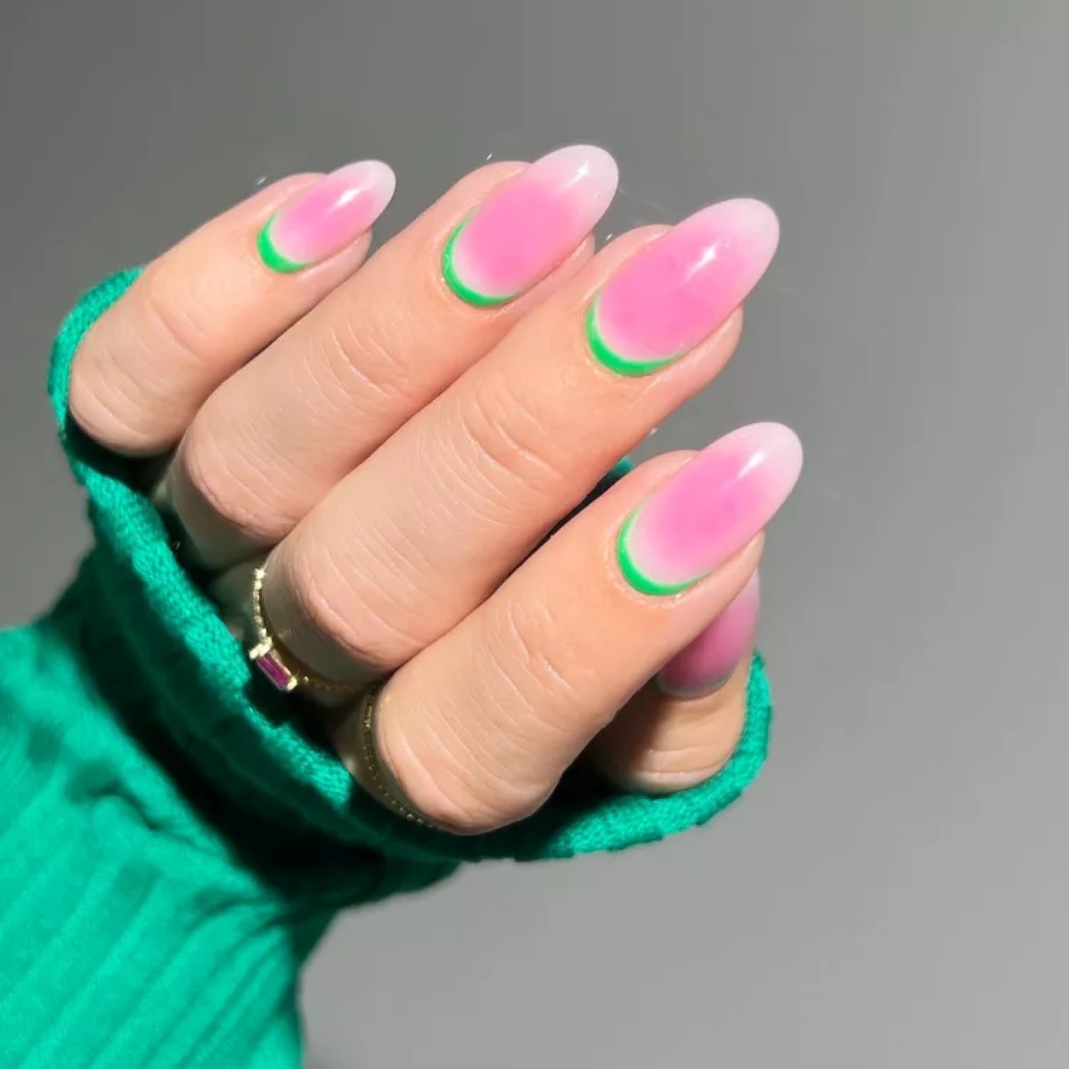 Watermelon nail design1