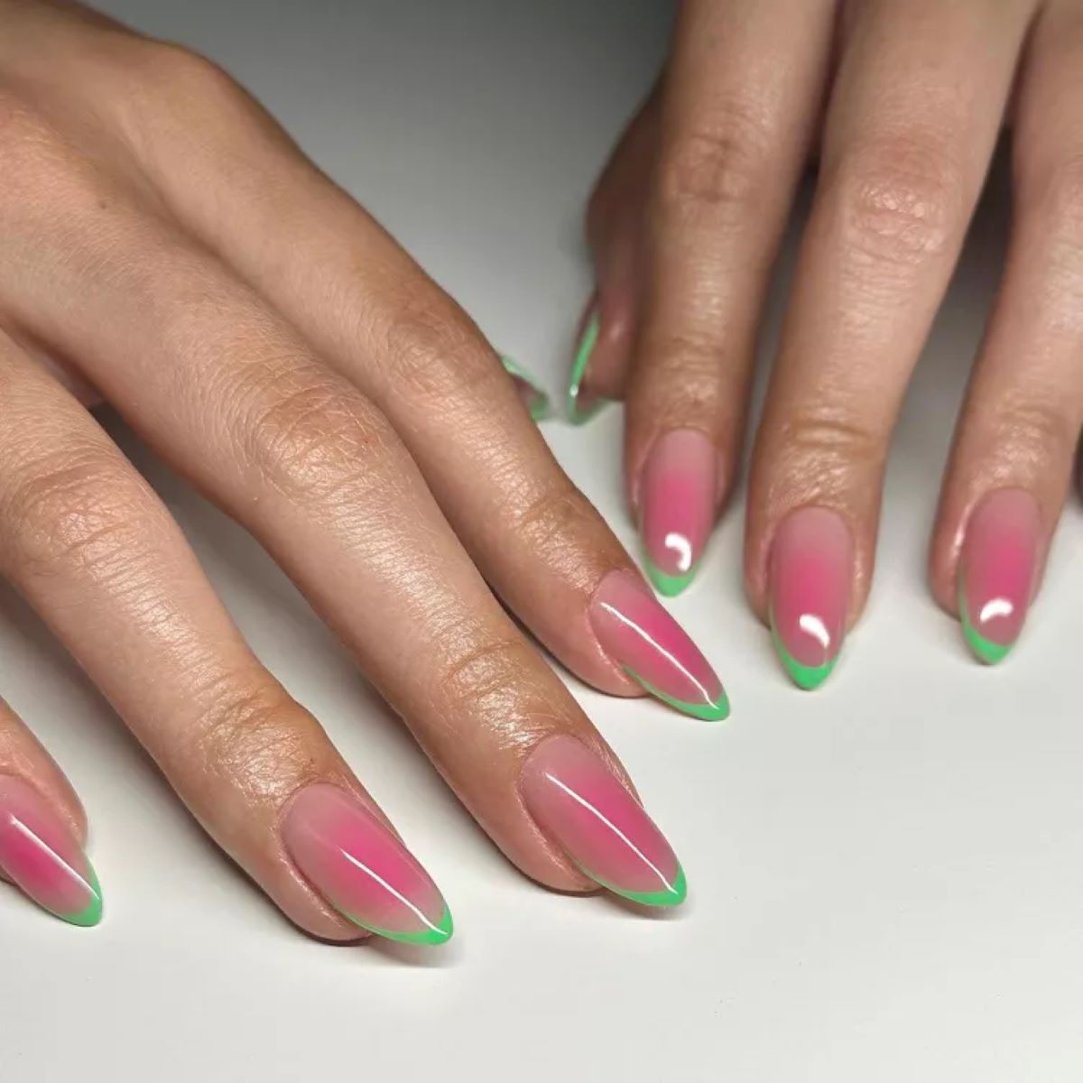 Watermelon nail design2