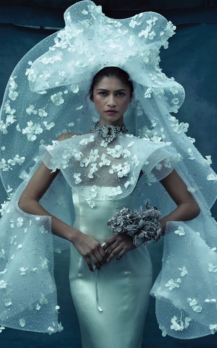 Zendaya in a wedding dress1