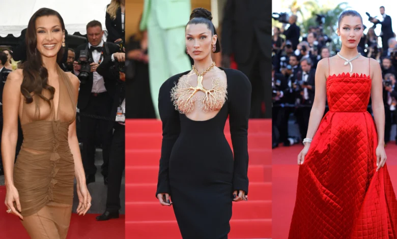 Bella Hadid and her gowns at the Cannes Film