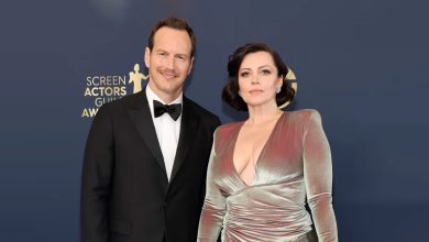 Patrick Wilson and his beautiful wife