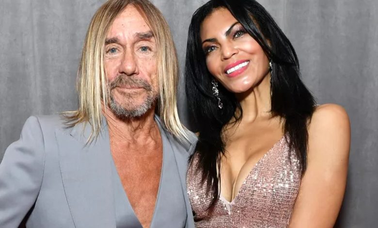 Legendary Iggy Pop and his wife Nina Alu