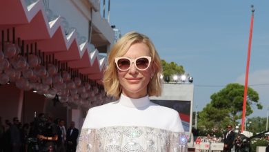 Cate Blanchett's white crystal dress