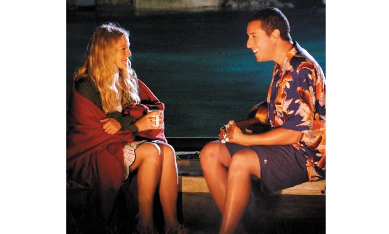 Drew Barrymore and Adam Sandler