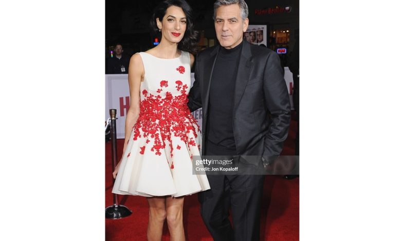 George Clooney and his wife Amal