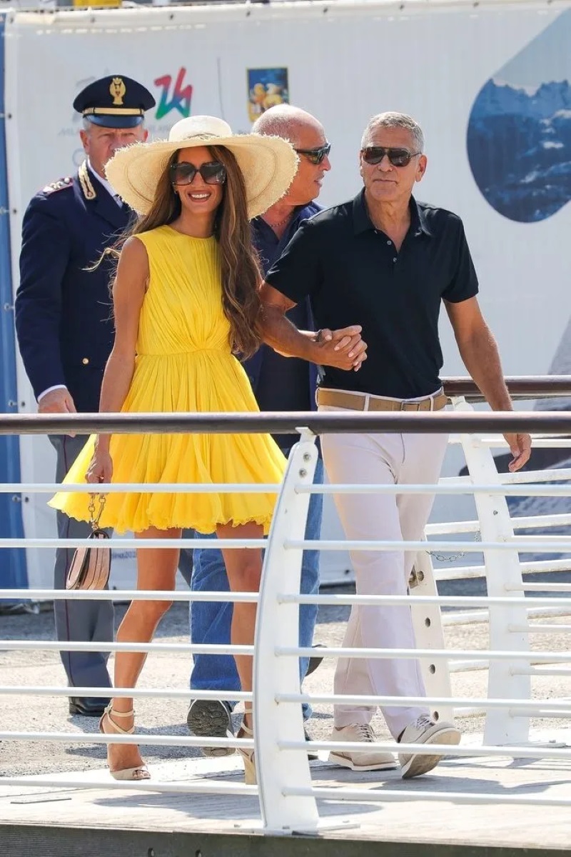 George Clooney and his wife Amal1