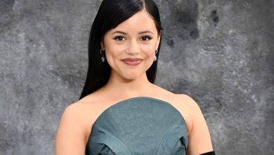 Jenna Ortega's Gothic Green Dress