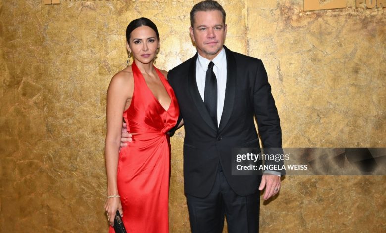 Matt Damon's wife and daughters