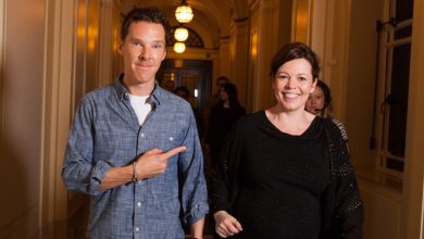 Olivia Colman and Benedict Cumberbatch