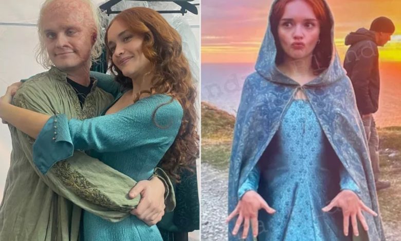 Olivia Cooke behind the scenes