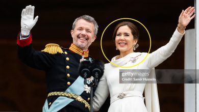 The Queen of Denmark's floral dress