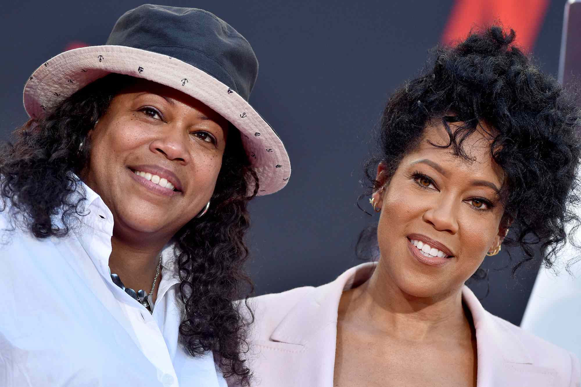 HOLLYWOOD, CALIFORNIA - OCTOBER 28: Reina King and Regina King attend the Hand and Footprint Ceremony honoring Regina King at TCL Chinese Theatre on October 28, 2021 in Hollywood, California. (Photo by Axelle/Bauer-Griffin/FilmMagic)