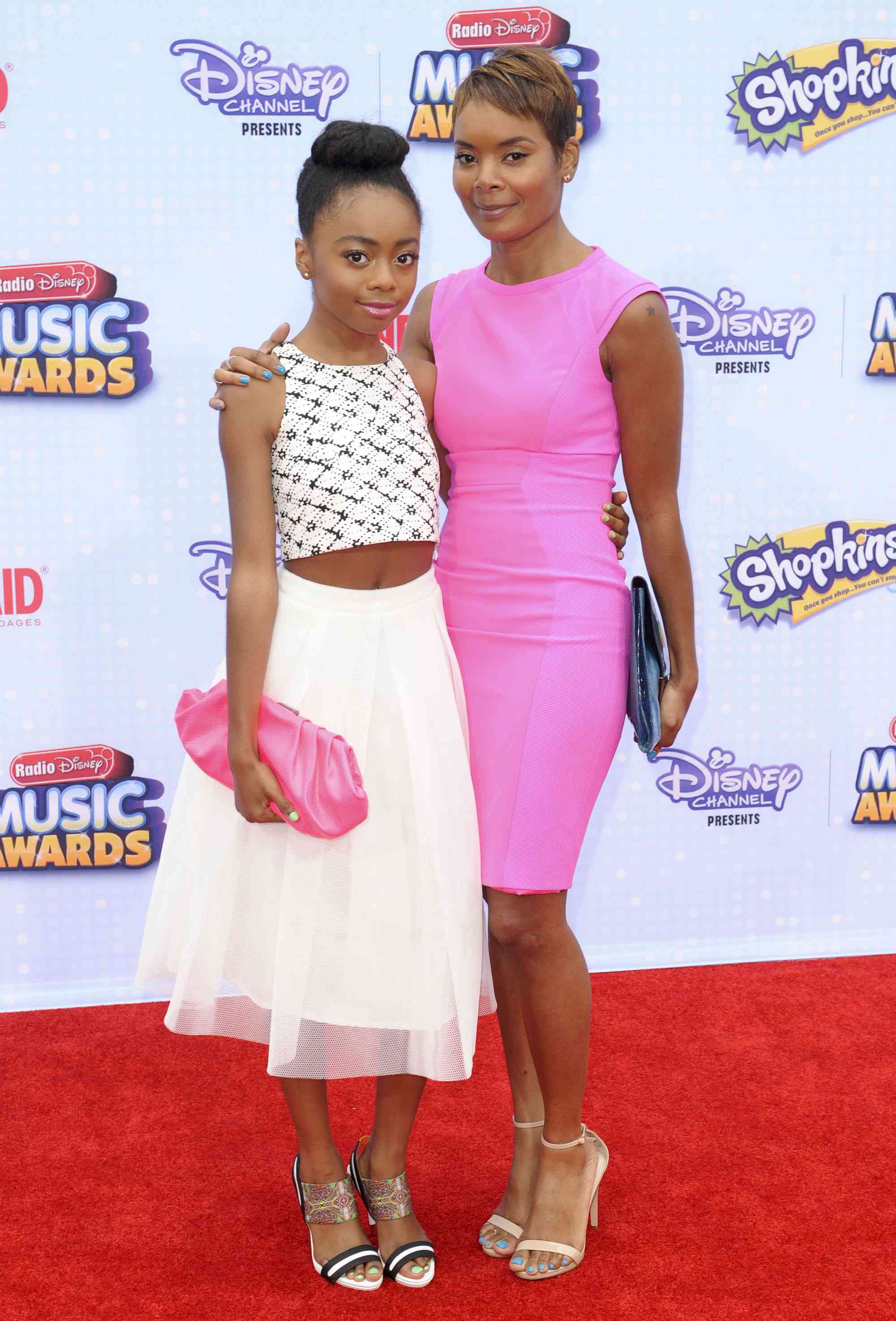 Mandatory Credit: Photo by Picture Perfect/Shutterstock (4710943ee) Skai Jackson & mother Kiya Cole Radio Disney Music Awards, Los Angeles, America - 25 Apr 2015