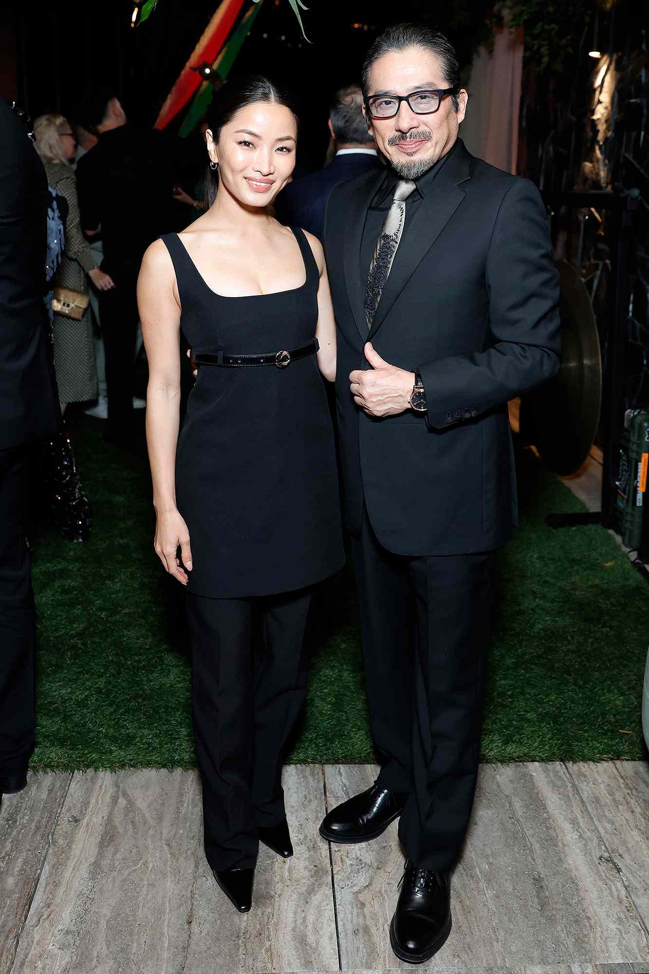 Anna Sawai and Hiroyuki Sanada attend The Hollywood Reporter & SAG-AFTRA Emmy Nominees Night sponsored by Glenfiddich, Heineken and Shake Shack at Stanley II on September 13, 2024 in West Hollywood, California.