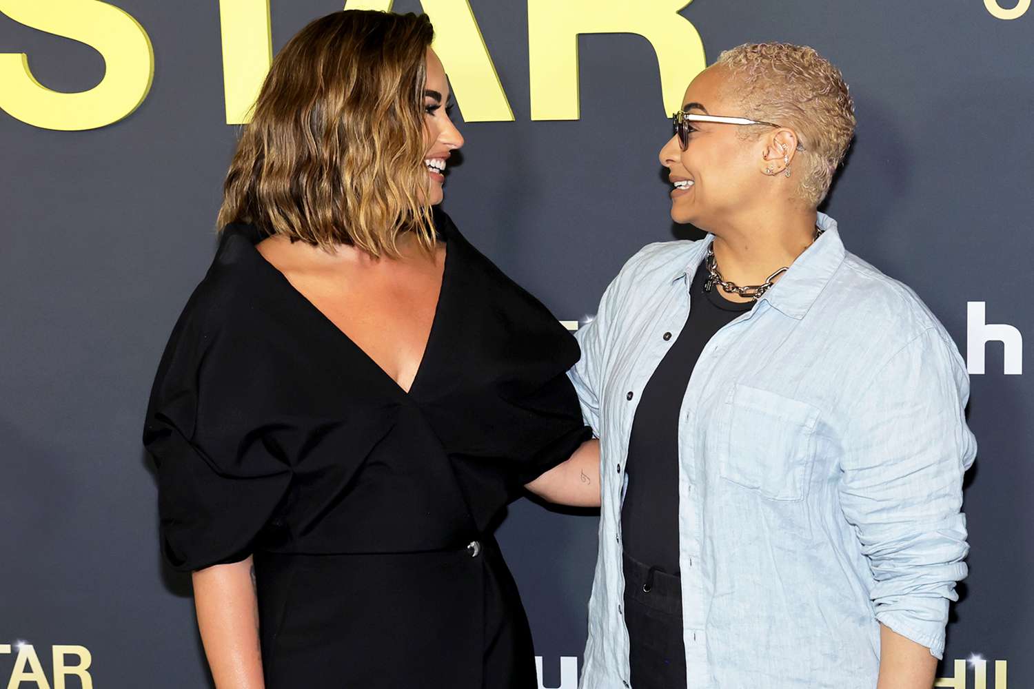 Demi Lovato and Raven-Symone attend the Los Angeles premiere of Hulu's 'Child Star' at NeueHouse Hollywood on September 12, 2024 in Hollywood, California.