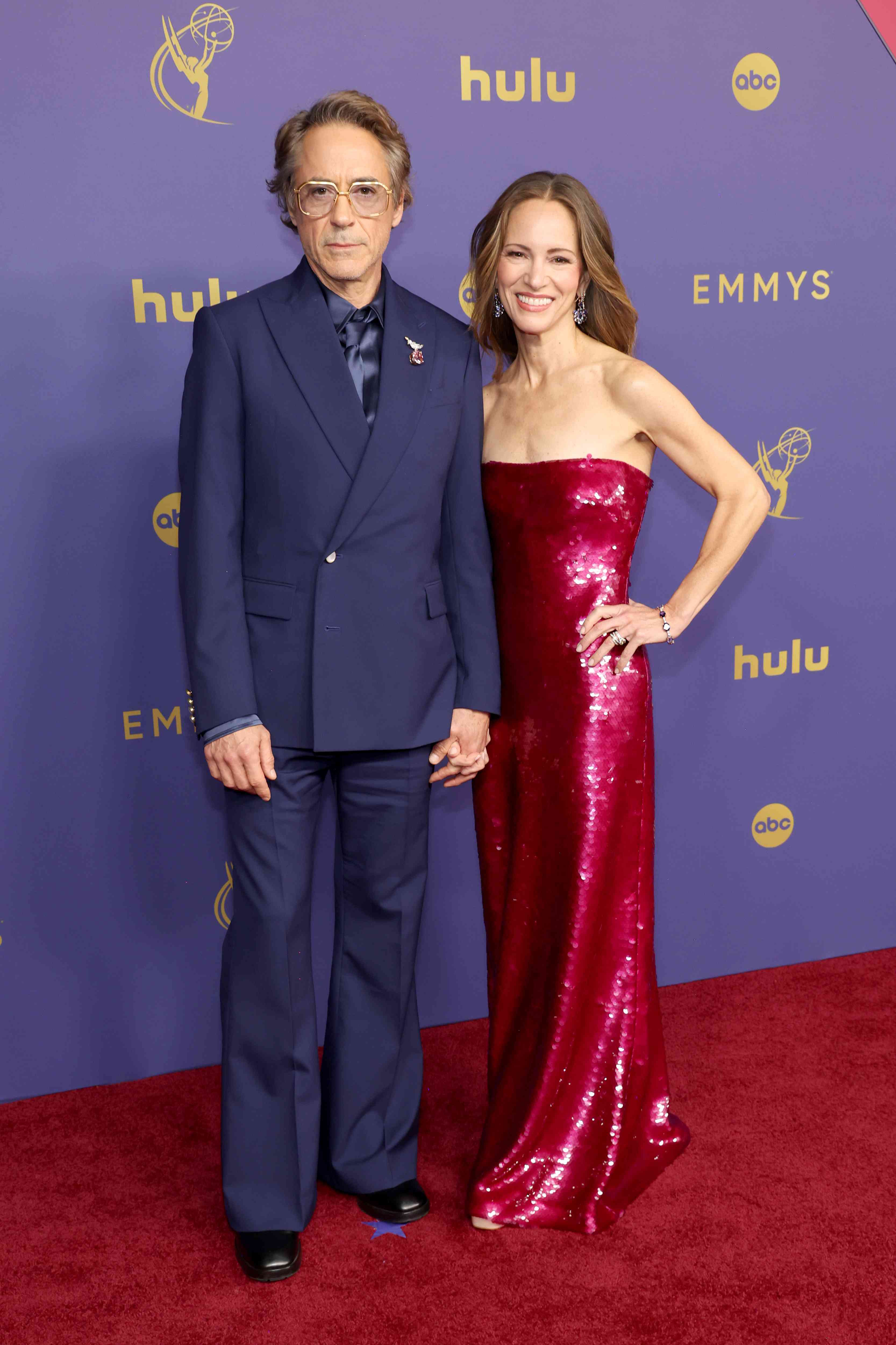 Robert Downey Jr. and Susan Downey attend the 76th Primetime Emmy Awards