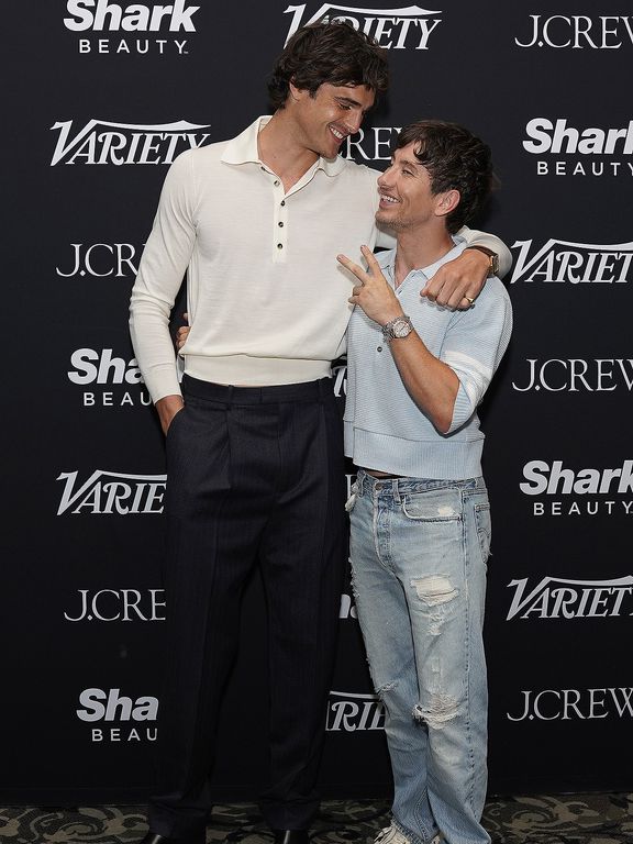 'Saltburn' costars Jacob Elordi (left) and Barry Keoghan at TIFF 2024.