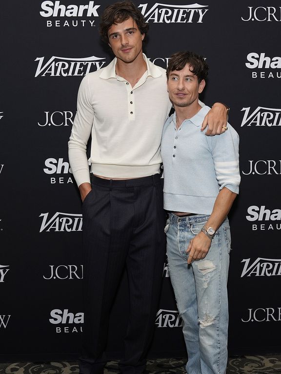 'Saltburn' costars Jacob Elordi (left) and Barry Keoghan at TIFF 2024.