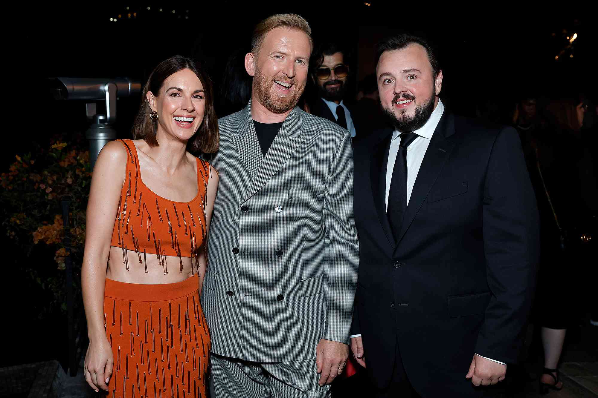 Jessica Raine, Tom Goodman-Hill, and John Bradley attend The Hollywood Reporter & SAG-AFTRA Emmy Nominees Night sponsored by Glenfiddich, Heineken and Shake Shack at Stanley II on September 13, 2024 in West Hollywood, California. 