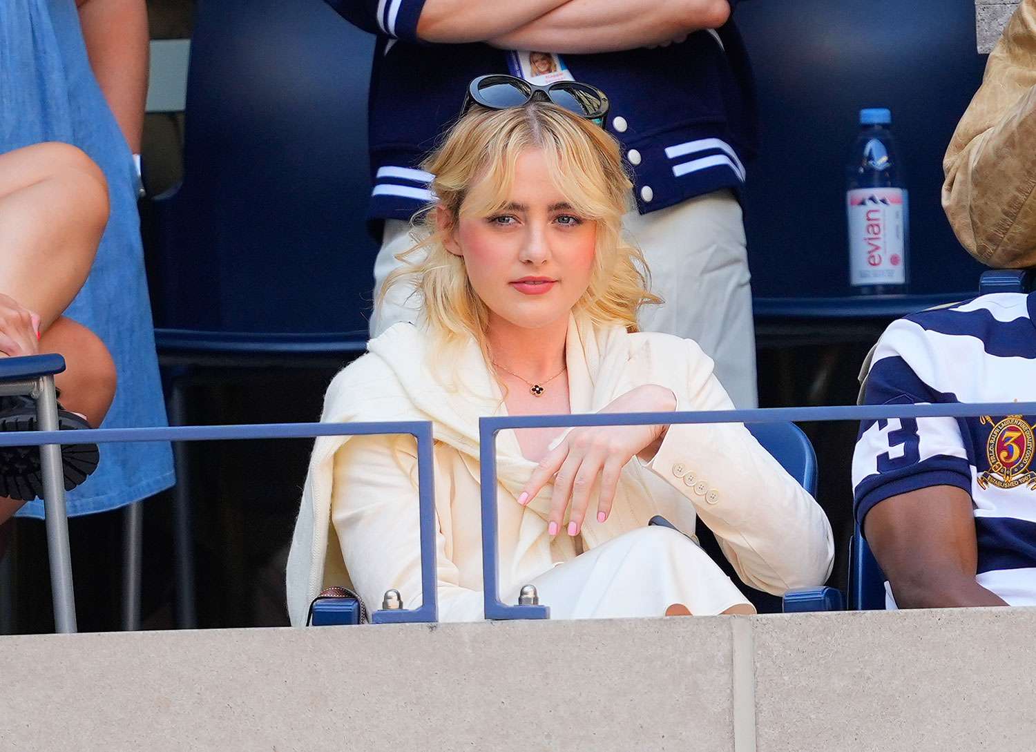 NEW YORK, NEW YORK - SEPTEMBER 03: Kathryn Newton attends Day 9 of the 2024 US Open Tennis Championships on September 03, 2024 in New York City