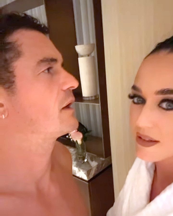 Katy Perry Tells Orlando Bloom ‘This Bang Isn’t Real, but My Love for You Is’ as She Rips Off Wig in Funny Video: Watch