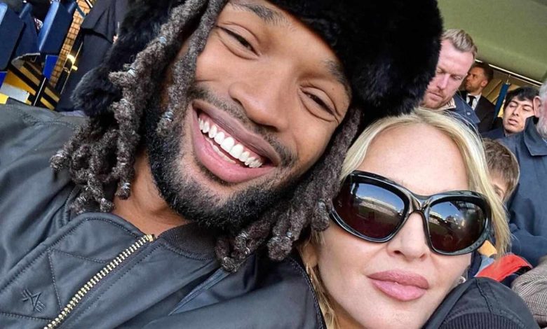 Madonna Cuddles Up to Boyfriend Akeem Morris as They Attend a London Soccer Game in Sweet New Pics