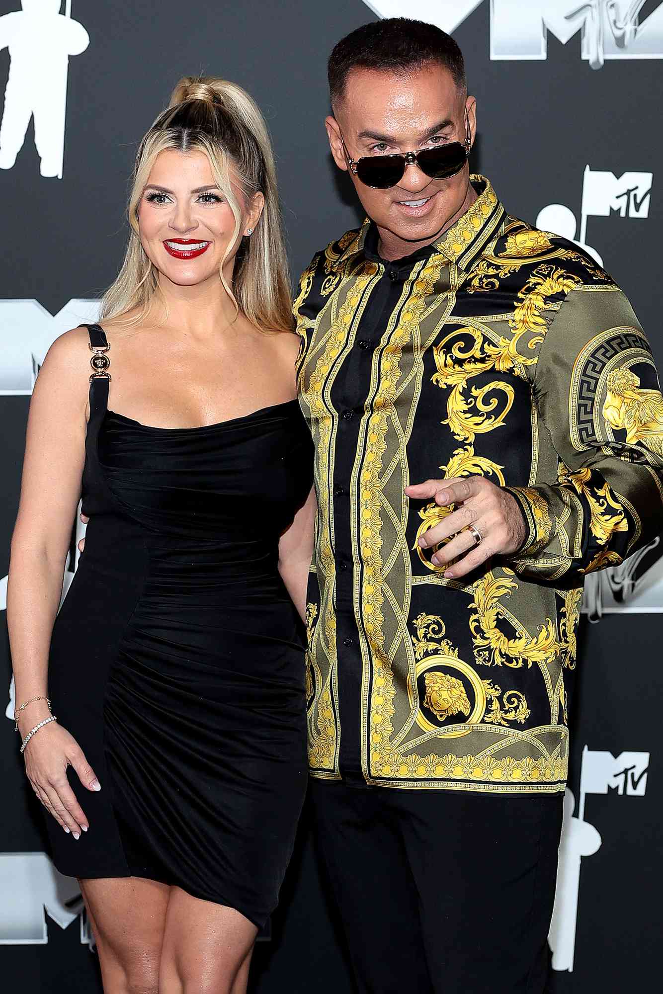 Lauren Sorrentino and Mike "The Situation" Sorrentino attend the 2024 MTV Video Music Awards