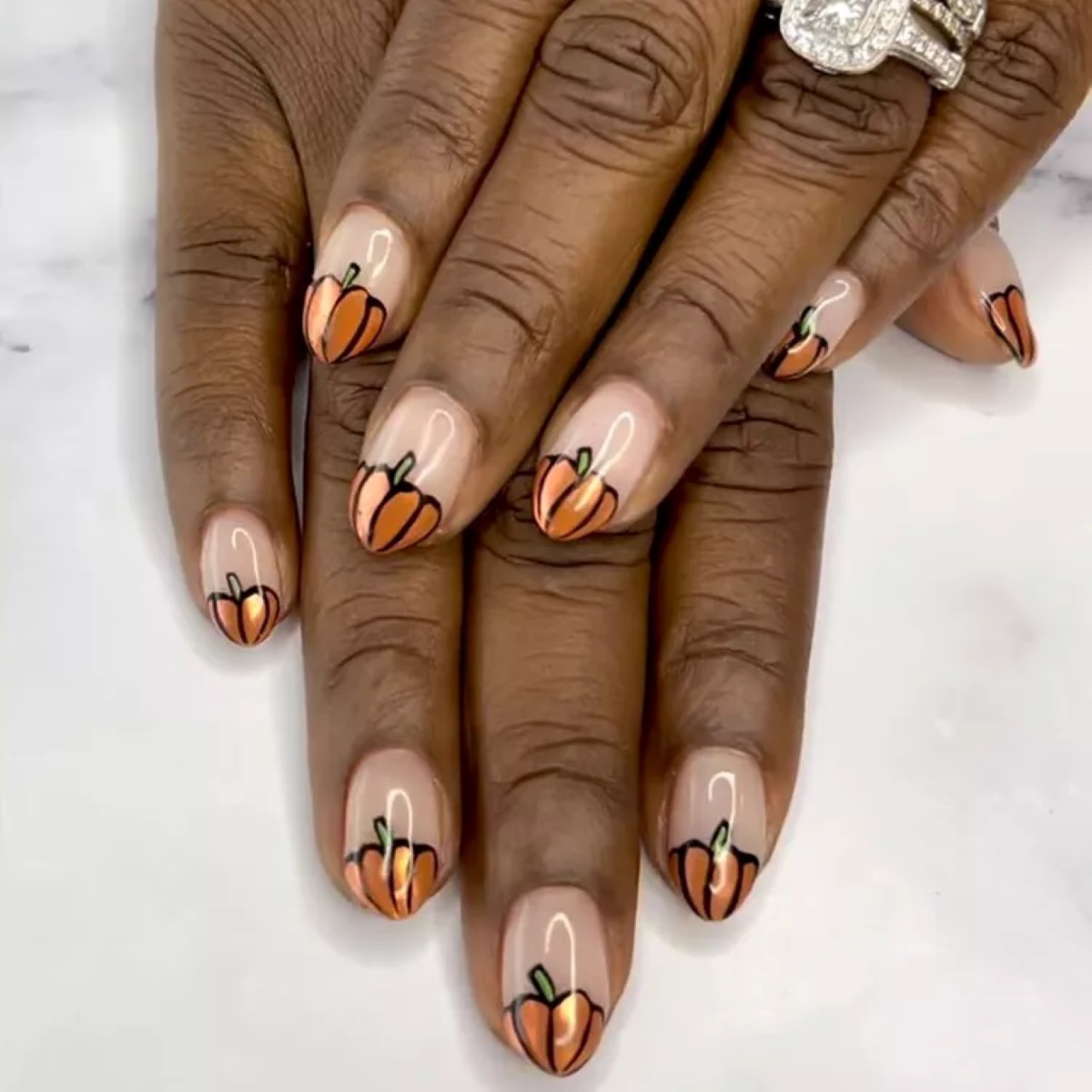 Pumpkin Spice Nail Designs2