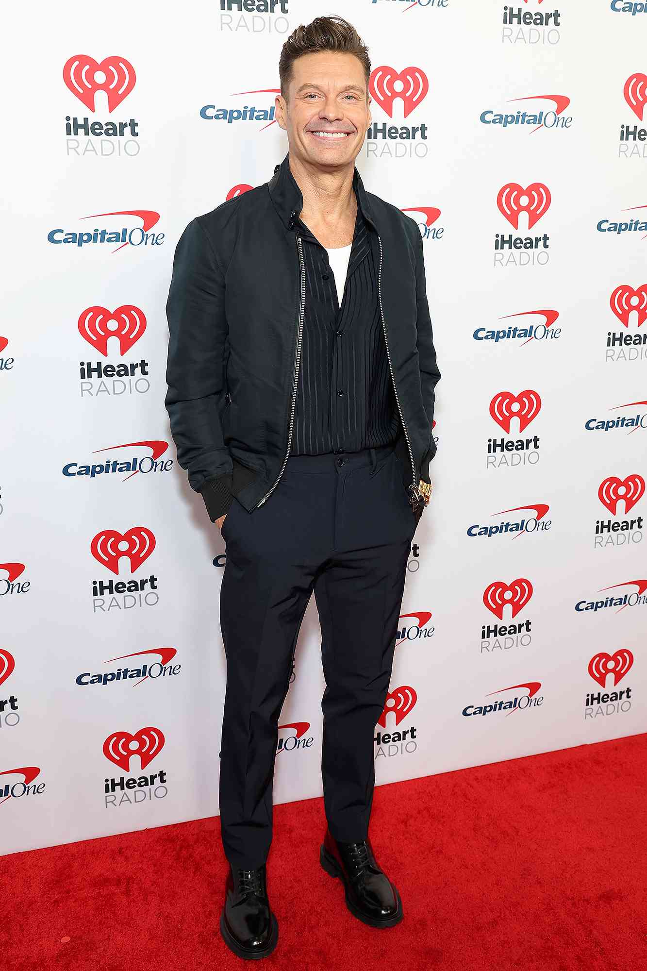 LAS VEGAS, NEVADA - SEPTEMBER 20: (FOR EDITORIAL USE ONLY) Ryan Seacrest arrives at the 2024 iHeartRadio Music Festival at T-Mobile Arena on September 20, 2024 in Las Vegas, Nevada.