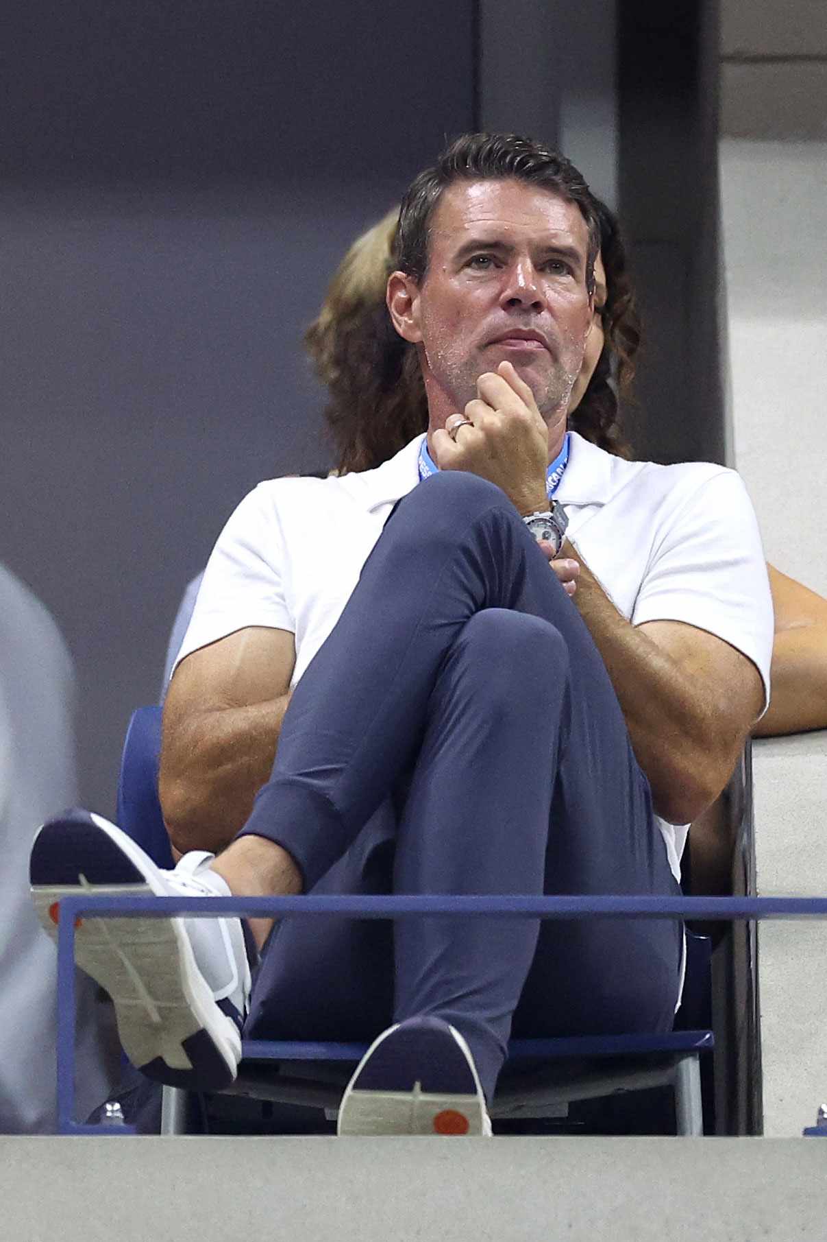 Actor Scott Foley attends Day Seven of the 2024 US Open at USTA Billie Jean King National Tennis Center on September 01, 2024