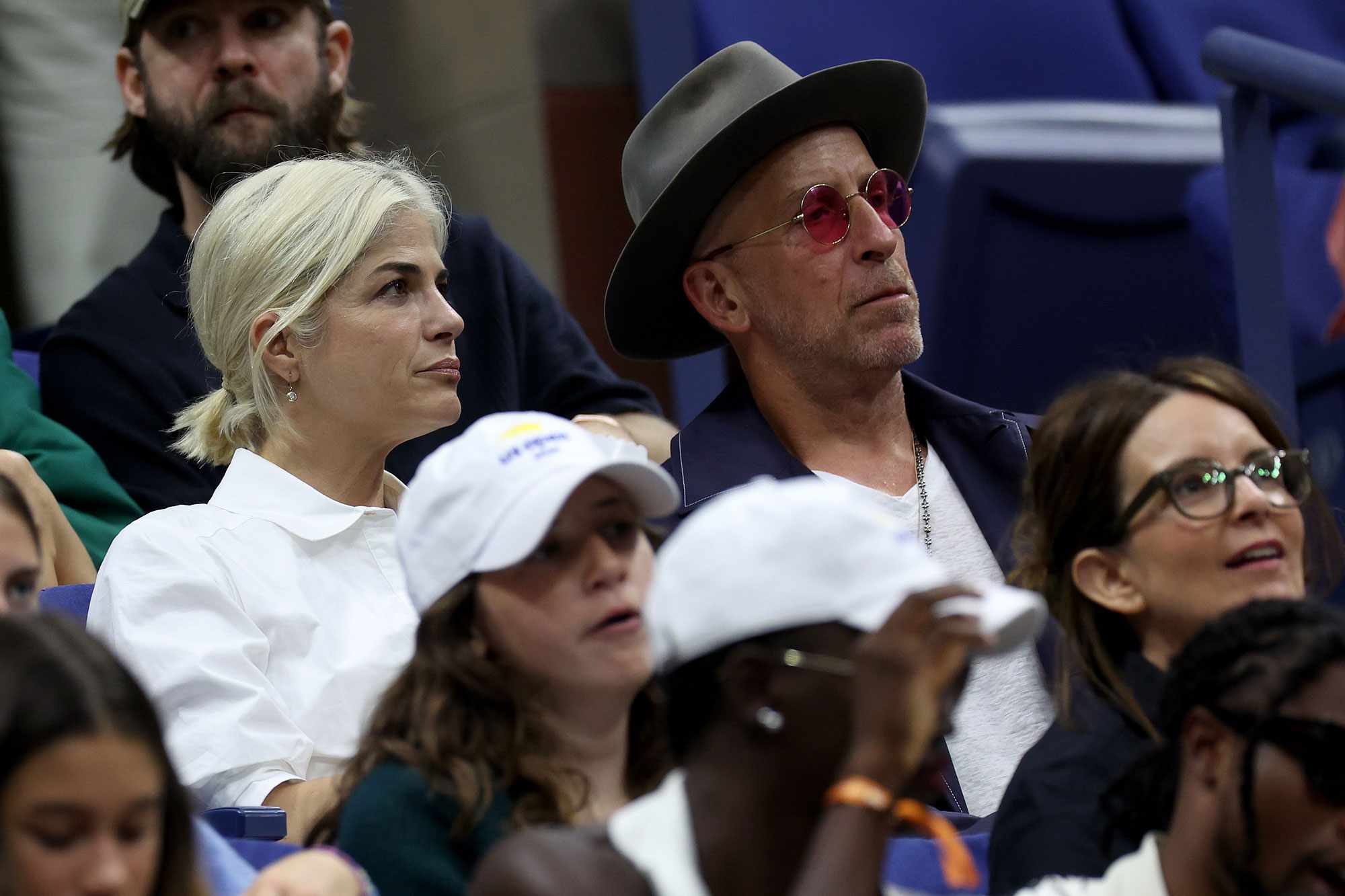 Selma Blair attends the Women's Singles Final match between Aryna Sabalenka of Belarus and Jessica Pegula of the United States on Day Thirteen of the 2024 US Open