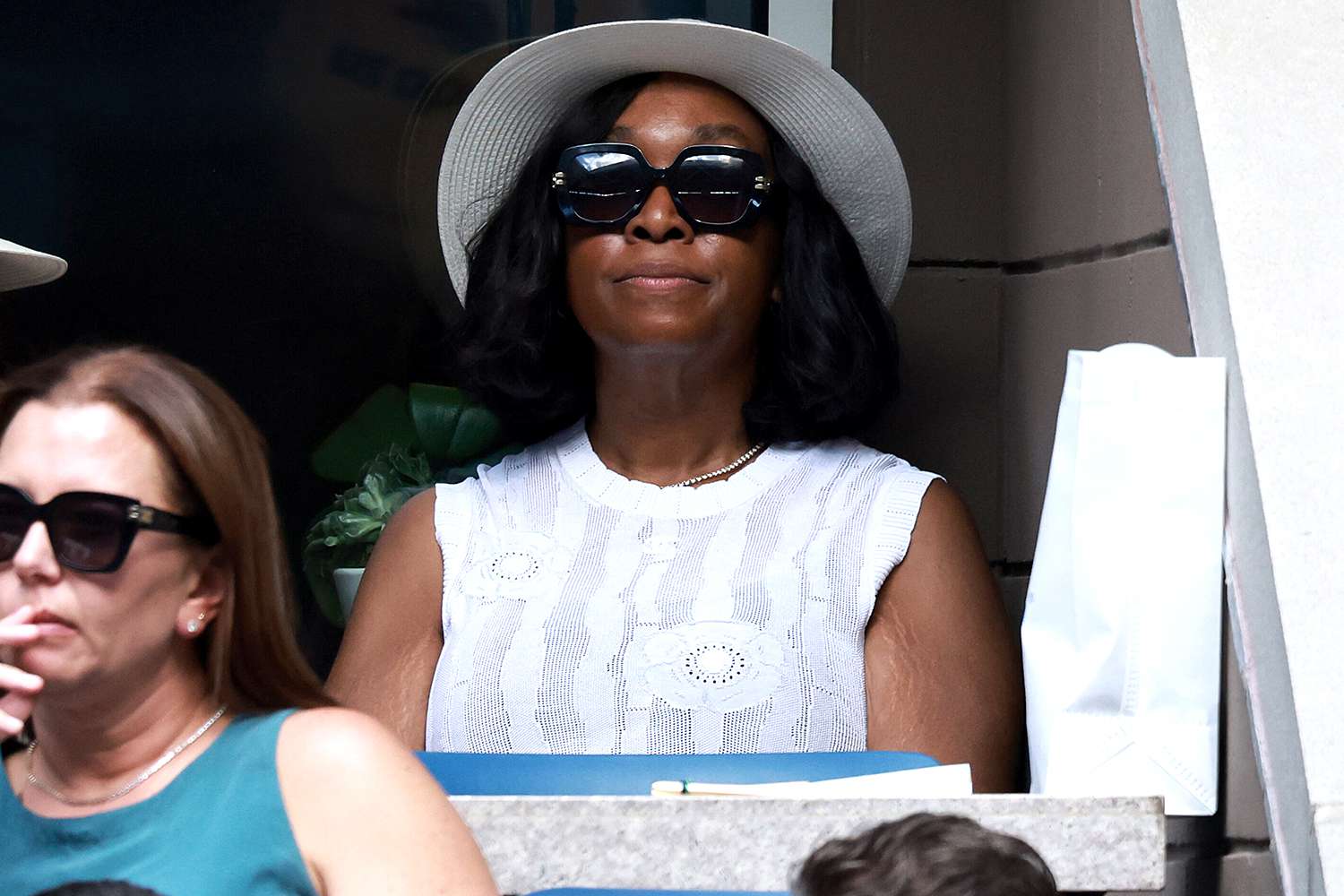 Shonda Rhimes during a men's singles match at the 2024 US Open on Monday, Sep. 2, 2024 in Flushing, NY.