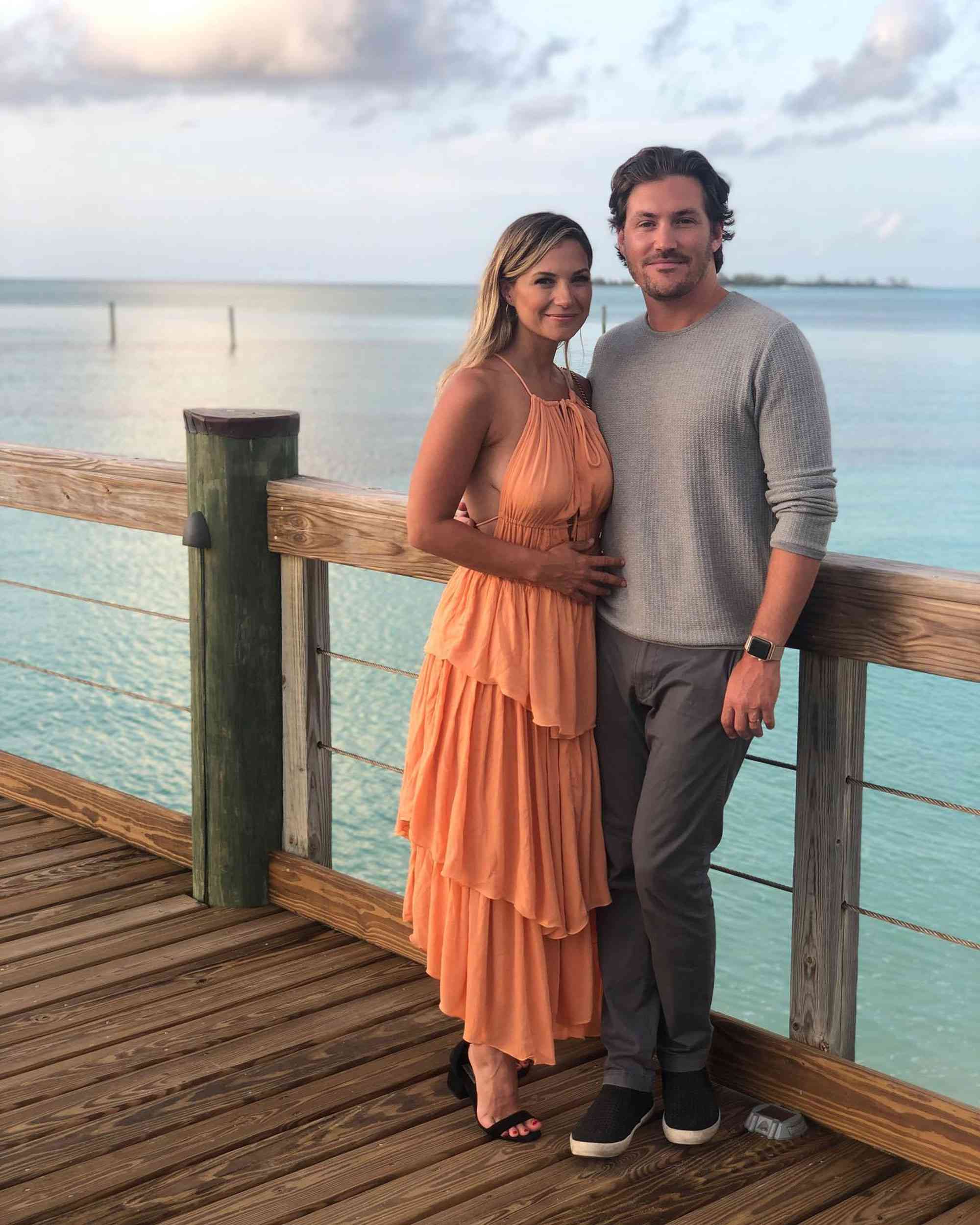 Landon Beard and actress Vanessa Ray in the Bahamas.