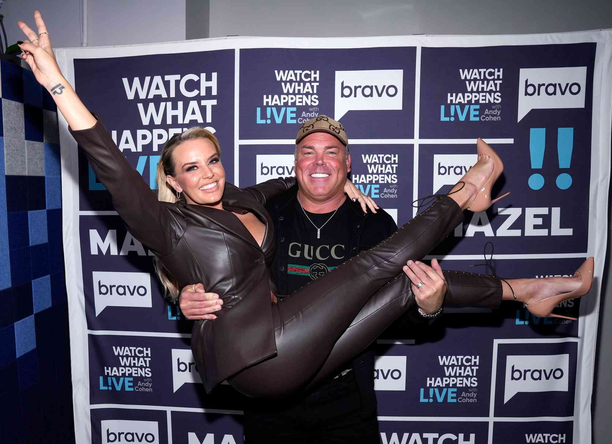 WATCH WHAT HAPPENS LIVE WITH ANDY COHEN -- Episode 19184 -- Pictured: (l-r) Whitney Rose, Justin Rose -- (Photo by: Charles Sykes/Bravo via Getty Images)