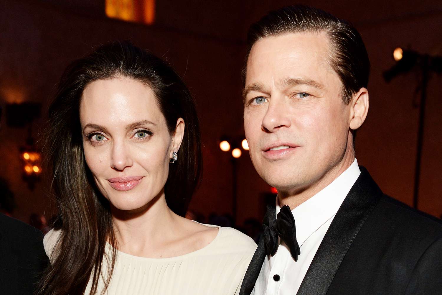 Writer-director-producer-actress Angelina Jolie Pitt (L) and actor-producer Brad Pitt attend the after party for the opening night gala premiere of Universal Pictures' "By the Sea" during AFI FEST 2015 presented by Audi at TCL Chinese 6 Theatres on November 5, 2015 in Hollywood, California