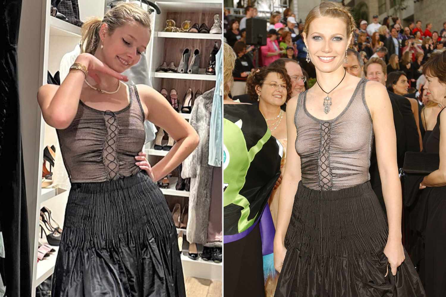 Apple Martin wearing Gwyneth Paltrow's vintage dress